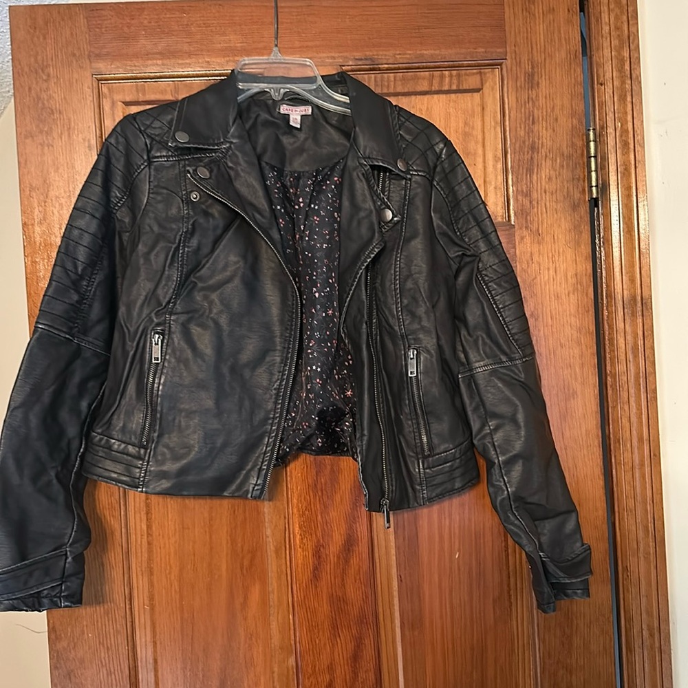 Faux Leathered Jacket